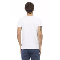 Short Sleeve V-Neck T-Shirt with Front Print XL Men thumbnail