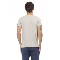 Short Sleeve V-Neck T-shirt with Front Print M Men thumbnail