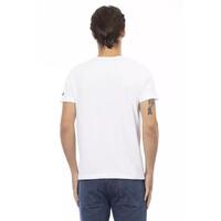 Short Sleeve V-Neck T-Shirt with Front Print 2XL Men thumbnail