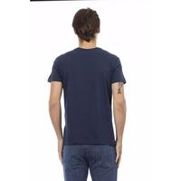 Short Sleeve T-shirt with V-neck and Front Print S Men thumbnail