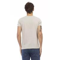 Short Sleeve V-neck T-shirt with Front Print 3XL Men thumbnail