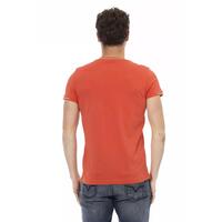 Short Sleeve T-shirt with V-neck and Chest Print L Men thumbnail