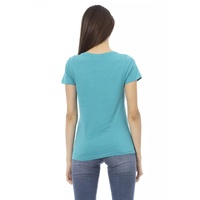 Trussardi Action Women's Light Blue Cotton Tops & T-Shirt - S thumbnail