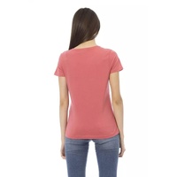 Trussardi Action Women's Pink Cotton Tops & T-Shirt - XL thumbnail