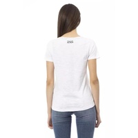 Trussardi Action Women's White Cotton Tops & T-Shirt - XS thumbnail