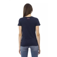 Trussardi Action Women's Blue Cotton Tops & T-Shirt - XS thumbnail