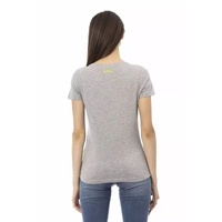 Trussardi Action Women's Gray Cotton Tops & T-Shirt - XS thumbnail