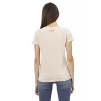 Short Sleeve T-shirt with Round Neck and Front Print S Women thumbnail