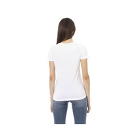 Trussardi Action Women's Elegant Short Sleeve Tee with Chic Front Print - XS thumbnail