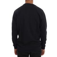Cotton Crewneck Pullover Sweater with Logo Details L Men thumbnail