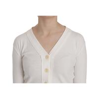 BYBLOS V-neck Long Sleeve Cropped Cardigan Blouse M Women thumbnail