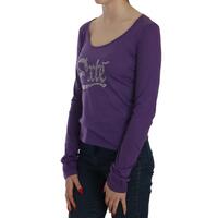 Crystal Embellished U-neck Long Sleeve Blouse 42 IT Women thumbnail