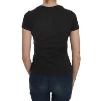 EXTE Black Hearts Print Crew Neck Blouse 42 IT Women thumbnail