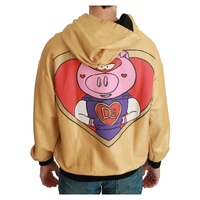 Dolce & Gabbana Men's Gold Pig of the Year Hooded Sweater - 46 IT thumbnail