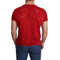 Authentic Guess Red Cotton Stretch T-shirt XL Men thumbnail