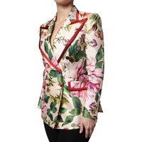 Dolce & Gabbana Women's Multicolor Floral Double Breasted Jacket - 40 IT thumbnail