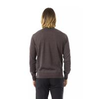 Embroidered Extrafine Wool Merinos Crew Neck Sweater XL Men thumbnail