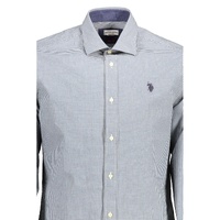 US POLO ASSN Men's Light Blue Cotton Shirt - XL thumbnail
