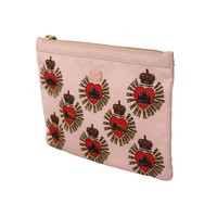 Dolce & Gabbana Women's Clutch Pink D&G Logo Devotion Heart Nylon Pouch Wallet - One Size thumbnail