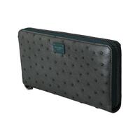 Mens Continental Wallet with Ostrich Leather by Dolce & Gabbana One Size Men thumbnail