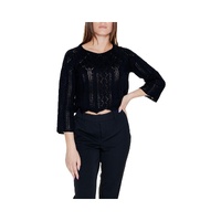 Vero Moda Women's Black Cotton Tops & T-Shirt - 42 IT thumbnail