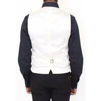 Dolce & Gabbana White Cotton Silk Blend Dress Vest 44 IT Men thumbnail