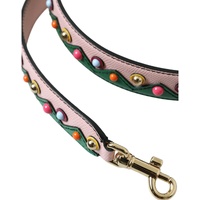 Dolce & Gabbana Women's Pink Leather Handbag Accessory Shoulder Strap - One Size thumbnail