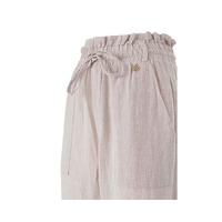 Yes Zee Women's Beige Linen Jeans & Pant - M thumbnail
