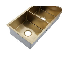 2023 Burnished Brass Gold stainless steel 304 double bowl kitchen sink thumbnail
