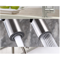 2023 Matte Black Pull out Kitchen tap Solid stainless steel PVD plated thumbnail
