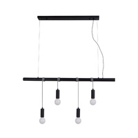 Bikkel 4 Lights Pendant Light - Black thumbnail