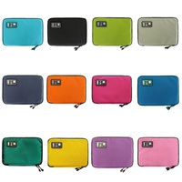 Portable Multifunctional u Disk Storage Bag for Mobile Phone Accessories - Yellow thumbnail