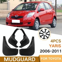 For Toyota Yaris 2006-2011 4Pcs / Set Car Auto Soft Plastic Splash Flaps Fender Guard thumbnail