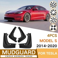 For Tesla Model S 2014-2020 4Pcs / Set Car Auto Soft Plastic Splash Flaps Fender Guard thumbnail
