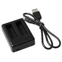 Usb Dual Battery Charger for Xiaomi Xiaoyi Ii 4k Camera thumbnail
