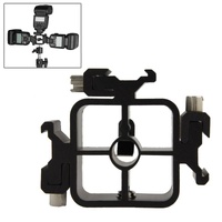 Triple Hot Shoe Mount Adapter For Flash And Light Stands thumbnail