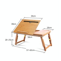Foldable Laptop Desk for Bed - Lazy Computer Table with Card Slot thumbnail
