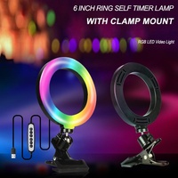 6 Inch Rgb Ring Light for Desktop Video Conferencing and Beauty thumbnail
