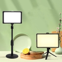 Portable 8-inch Flat-panel Live Fill Light with Adjustable Temperature and Small Tripod thumbnail