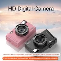 3.0 Hd Children's Digital Camera with 48mp and 3 Screen - Black thumbnail