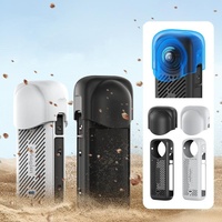 Amagisn Silicone Protective Cover for Insta360 X4 - Body Case + Lens Cover Black thumbnail