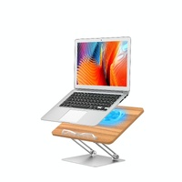 Adjustable Folding Laptop Stand with Cooling Fan - Portable Tablet Holder thumbnail
