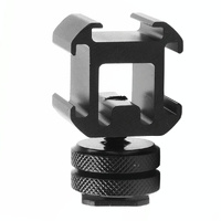 Universal Camera Hot Shoe Base - 2Pcs Three-Head Rotary thumbnail