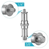 Aluminum Flash Light Bracket Adapter - 1 / 4 To 3 / 8 Screw Thread thumbnail
