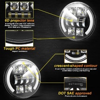 Car 7 Inch Dc9 - 30V Led Headlight Modification Accessories For Jeep Wrangler thumbnail