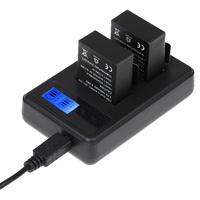 Lcd Screen Dual Battery Charger for Gopro Hero3 with Charging Capacity Display thumbnail