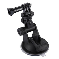 Universal Suction Cup Mount for Action Cameras with Tripod Adapter and Storage Bag thumbnail