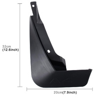 4 Pcs Car Auto Semi-Rigid Pvc Splash Flaps Fender Guard For Audi A4L 2016 Version thumbnail