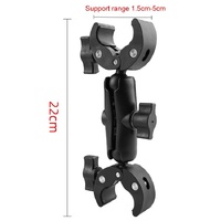 18cm Dual Head Motorcycle Handlebar Mount - 22Cm thumbnail