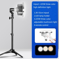 500w Mushroom Lamp & Tripod for Mobile Phone Photography thumbnail
